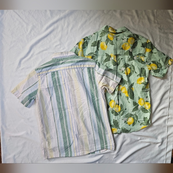 Set Of Two Boys' Short-Sleeve Button Down- Gap And Old Navy- 10 and 10/12 - Picture 8 of 10